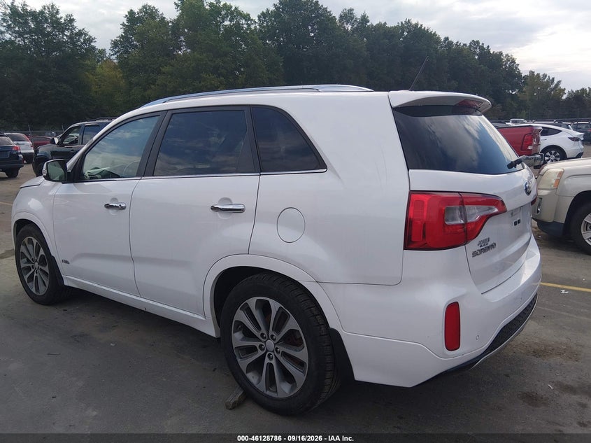 Vin: 5xykwda77fg643006, lot: 46628506, kia sorento sx v6 20153