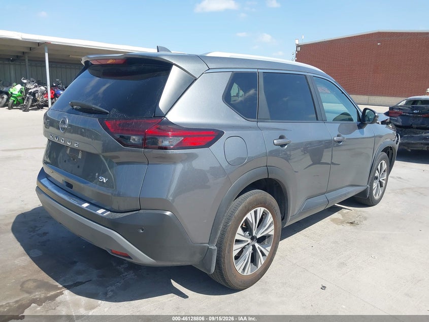 Vin: 5n1bt3ba7pc691913, lot: 46628526, nissan rogue sv fwd 20234