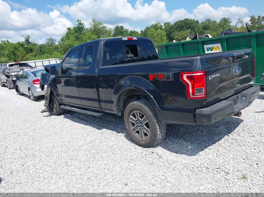 Vin: 1ftex1ep9ffb79271, lot: 46628561, ford f-150 xlt 20153