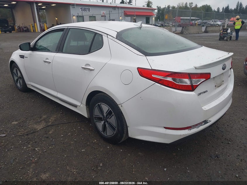 2013 KIA OPTIMA HYBRID auction photo 3