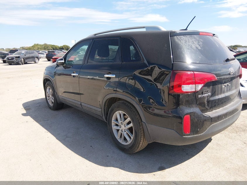 Vin: 5xykt4a69eg519768, lot: 46628612, kia sorento lx 20143