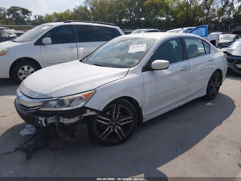 Vin: 1hgcr2f55ga114082, lot: 46628680, honda accord sport 20162