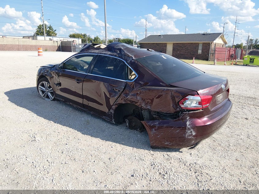 Vin: 1vwbt7a3xec079407, lot: 46628734, volkswagen passat 1.8t se 20143
