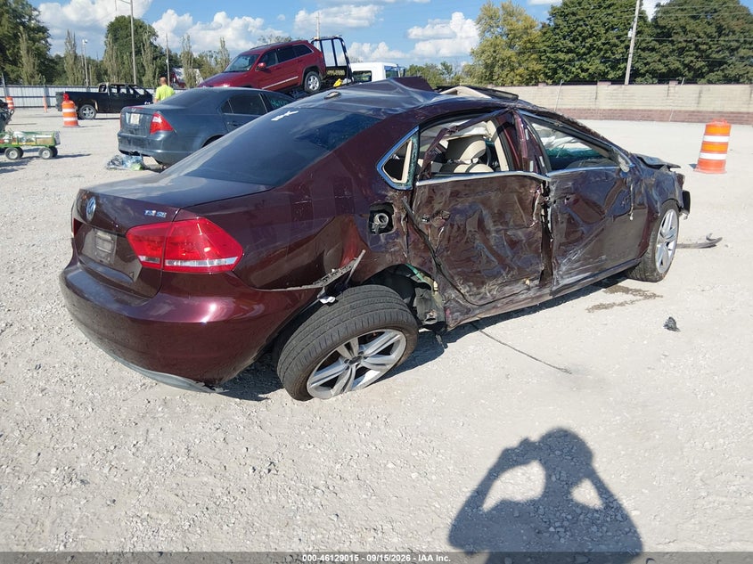 Vin: 1vwbt7a3xec079407, lot: 46628734, volkswagen passat 1.8t se 20144