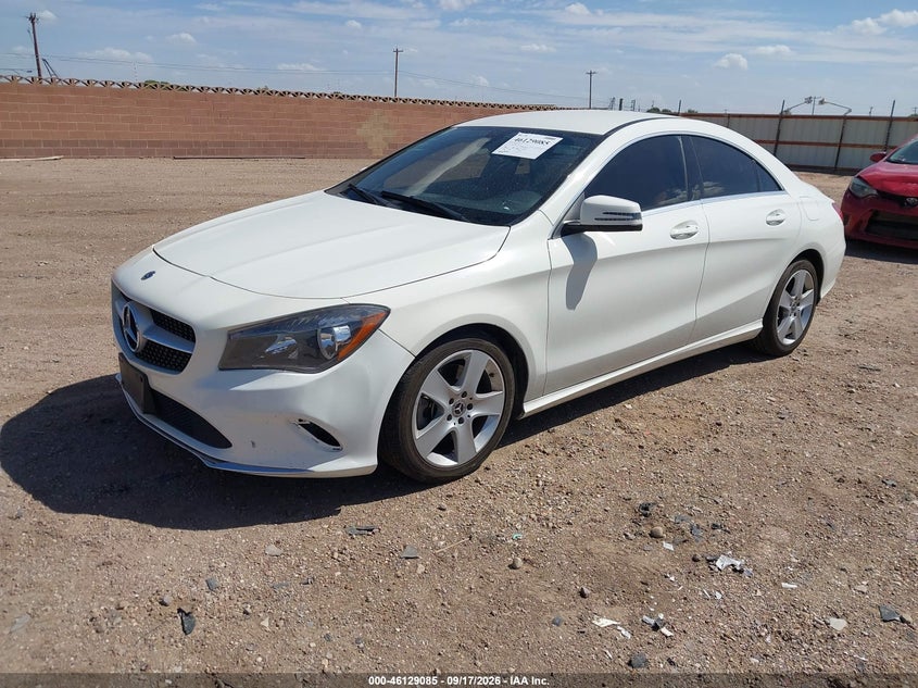Vin: wddsj4eb3jn615238, lot: 46628805, mercedes-benz cla 250 20182