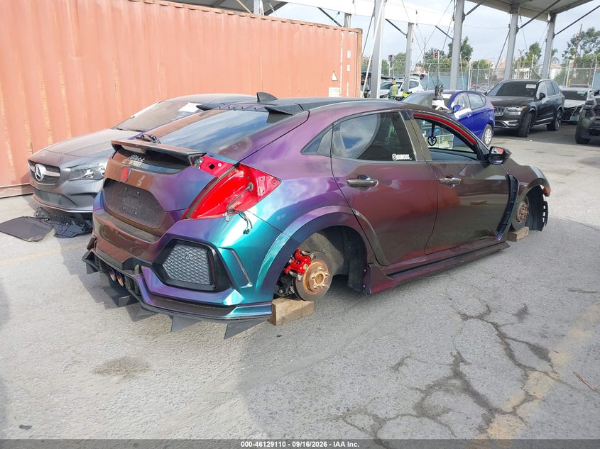 Vin: shhfk8g70ku202801, lot: 46628830, honda civic type r touring 20194