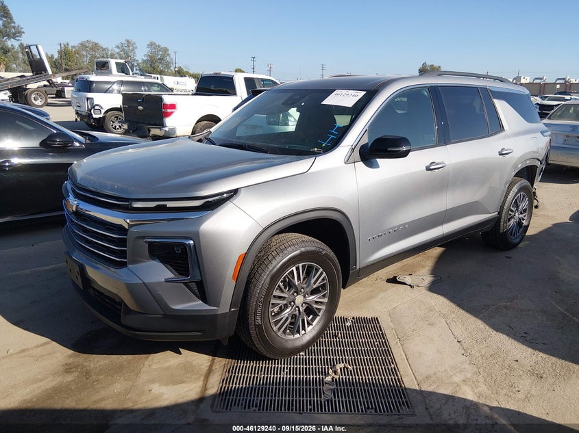 Vin: 1gnergks8tj328906, lot: 46628960, chevrolet traverse fwd lt 20262