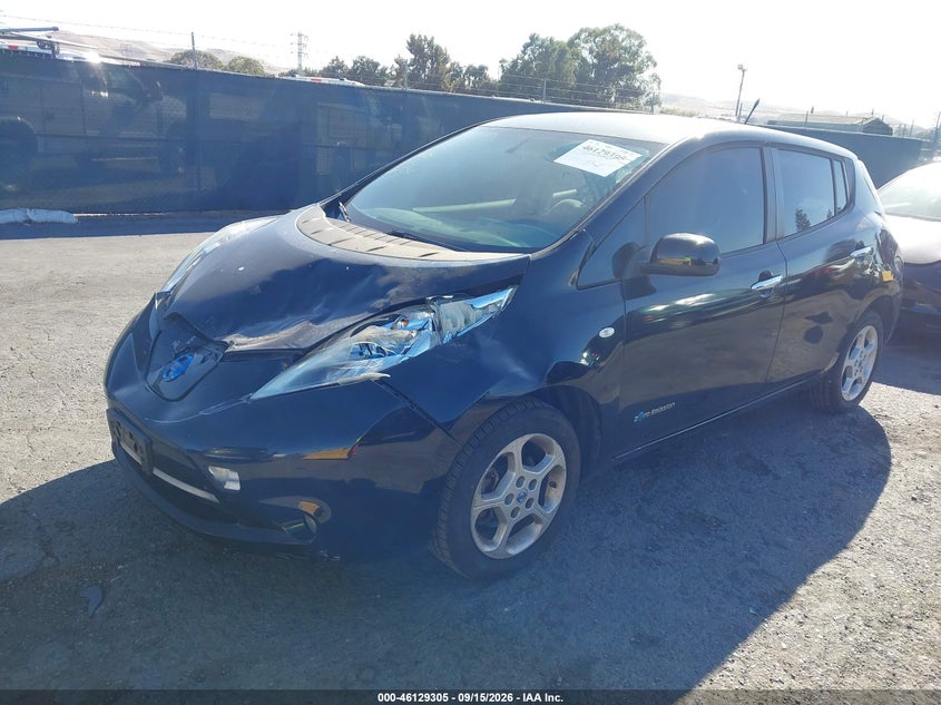 2011 Nissan Leaf, Удар спереди, IAAI, VIN JN1AZ0CP9BT009030 — фото 2