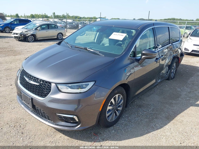 Vin: 2c4rc1l70nr155996, lot: 46629026, chrysler pacifica hybrid touring l 20222
