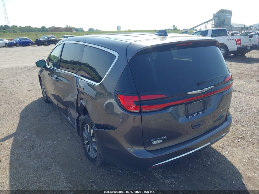Vin: 2c4rc1l70nr155996, lot: 46629026, chrysler pacifica hybrid touring l 20223