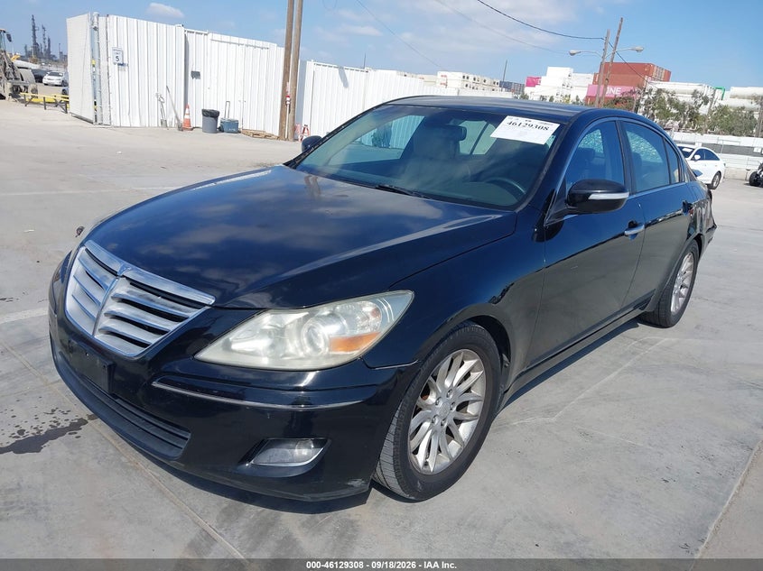 Vin: kmhgc4dexau086247, lot: 46629028, hyundai genesis 3.8 20102