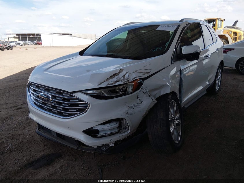 Vin: 2fmpk3k96lba93501, lot: 46629037, ford edge titanium 20202