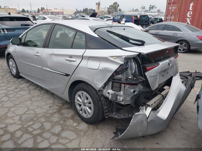 Vin: jtdkarfu6l3121722, lot: 46629046, toyota prius le 20203