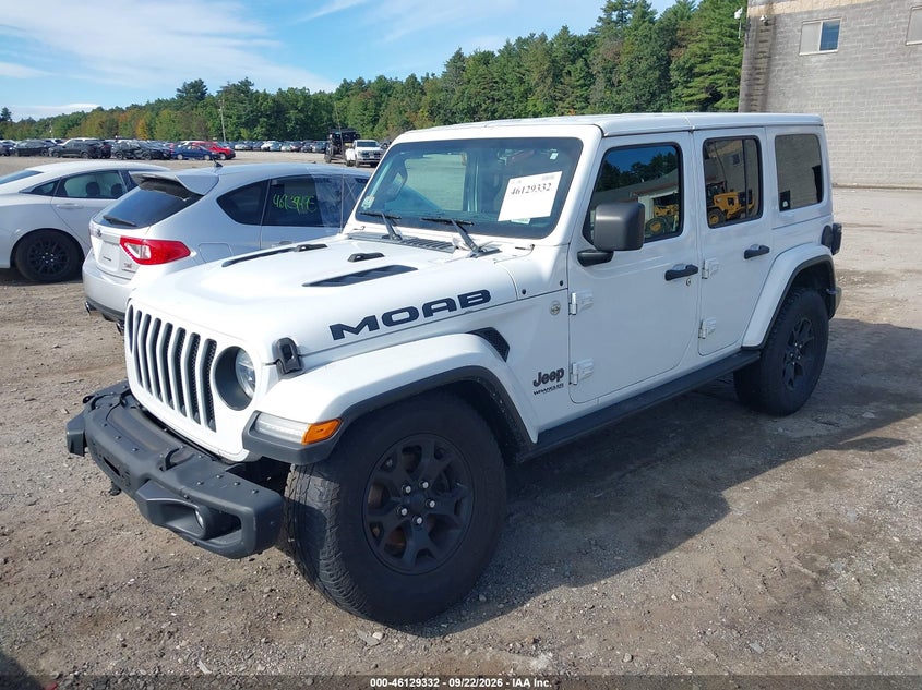 Vin: 1c4hjxegxkw554953, lot: 46629052, jeep wrangler unlimited moab 4x4 20192