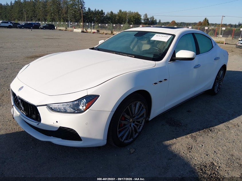 Vin: zam57xsl4h1240803, lot: 46629071, maserati ghibli 20172