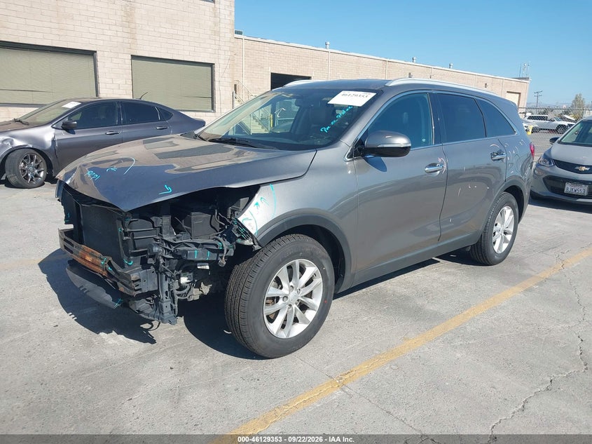 Vin: 5xypg4a3xhg295950, lot: 46629073, kia sorento 2.4l lx 20172