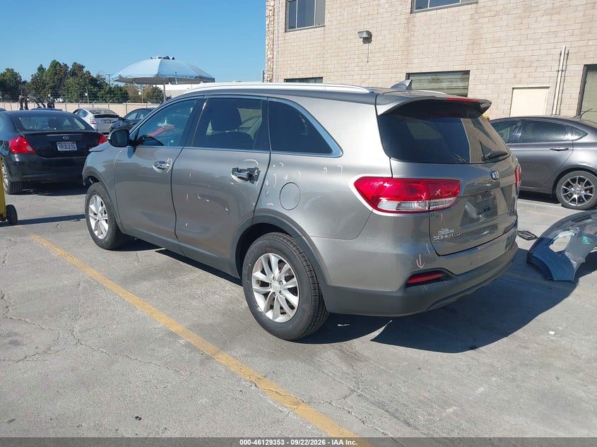 Vin: 5xypg4a3xhg295950, lot: 46629073, kia sorento 2.4l lx 20173