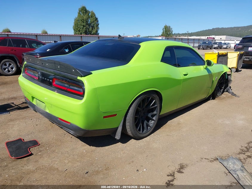 Vin: 2c3cdzfj5fh877839, lot: 46629101, dodge challenger r/t scat pack shaker 20154