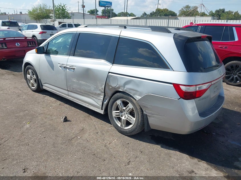 Vin: 5fnrl5h95bb052839, lot: 46629136, honda odyssey touring/touring elite 20113