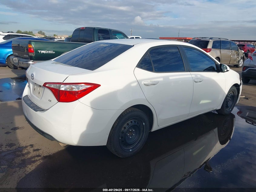 Vin: 5yfburhe5fp239706, lot: 46629145, toyota corolla le 20154