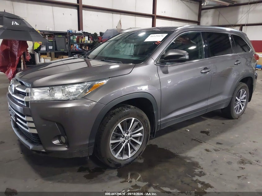 Vin: 5tdjzrfh0ks579745, lot: 46629196, toyota highlander xle 20192