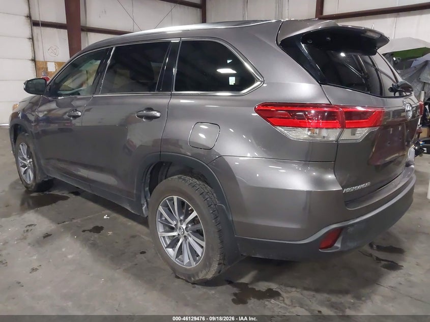 Vin: 5tdjzrfh0ks579745, lot: 46629196, toyota highlander xle 20193