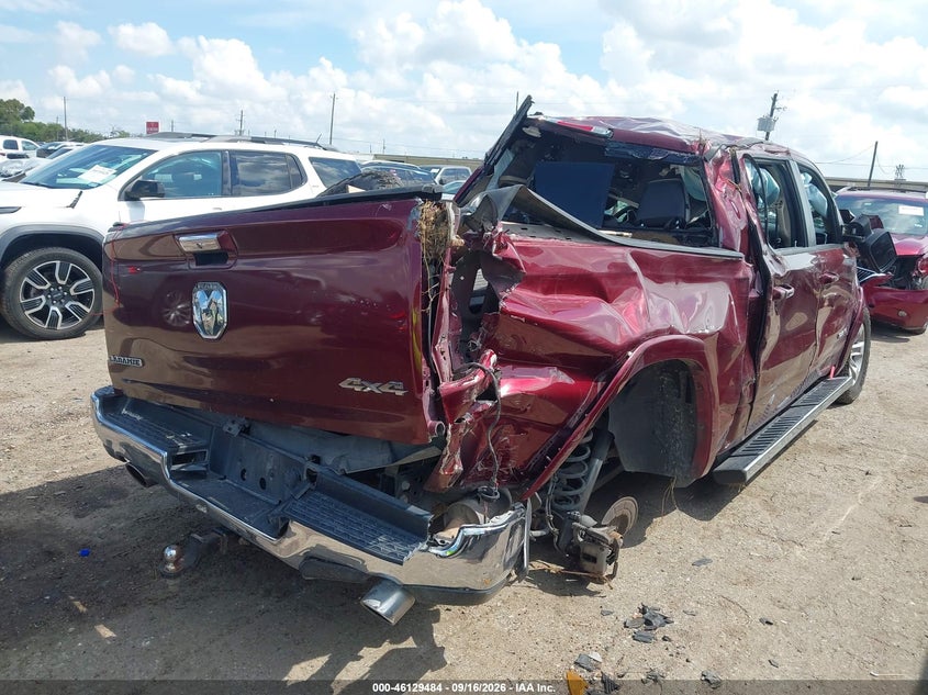 Vin: 1c6srfjtxkn738671, lot: 46629204, ram 1500 laramie  4x4 5'7 box 20194