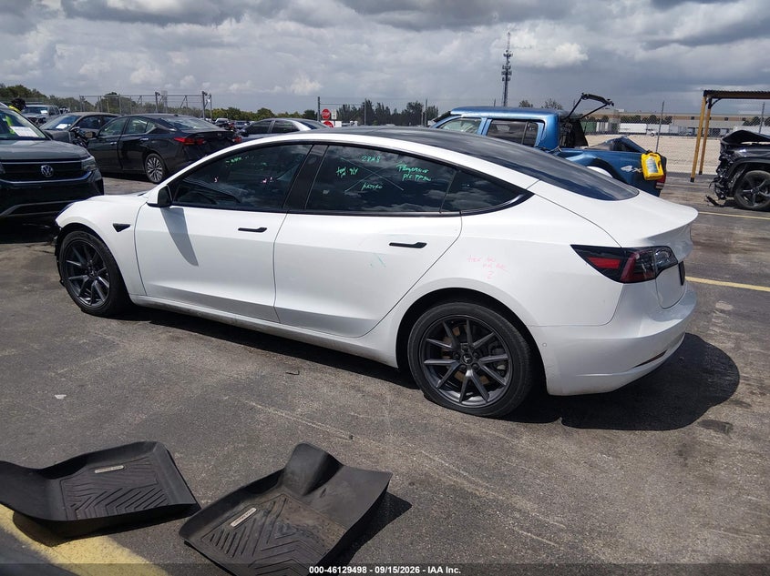 Vin: 5yj3e1ea6mf026910, lot: 46629218, tesla model 3 standard range plus rear-wheel drive 20213