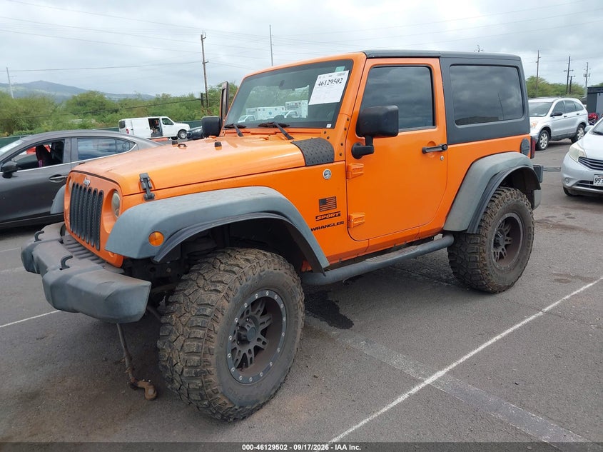 Vin: 1c4ajwag3cl201331, lot: 46629222, jeep wrangler sport 20122