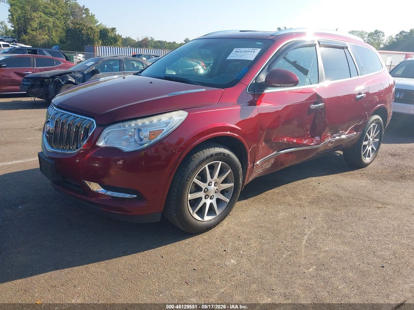 Vin: 5gakrbkd8fj153370, lot: 46629271, buick enclave leather 20152