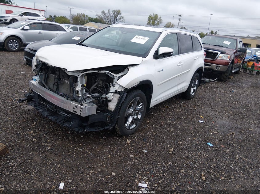 Vin: 5tddgrfh9js042969, lot: 46629277, toyota highlander hybrid limited platinum 20182