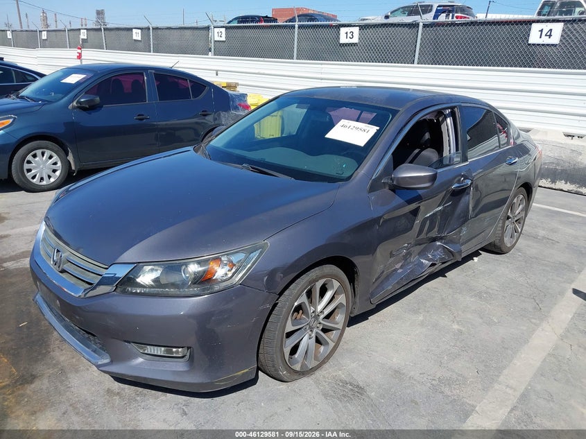 Vin: 1hgcr2f54fa125413, lot: 46629301, honda accord sport 20152