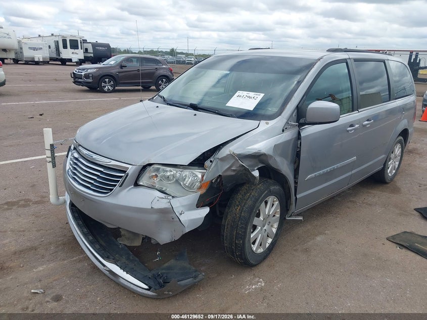 Vin: 2c4rc1bg9gr229386, lot: 46629372, chrysler town & country touring 20162