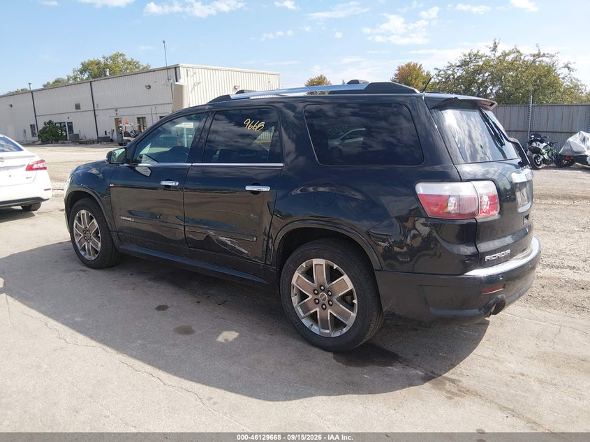 Vin: 1gkkrted5cj301040, lot: 46629388, gmc acadia denali 20123