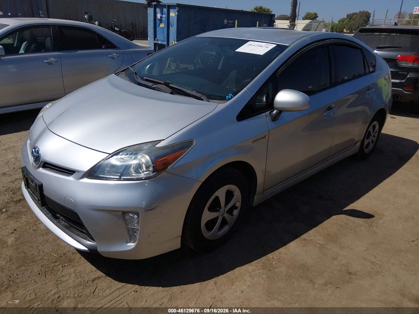 2013 Toyota Prius, Rear, IAAI, VIN JTDKN3DU5D5631988 — photo 2