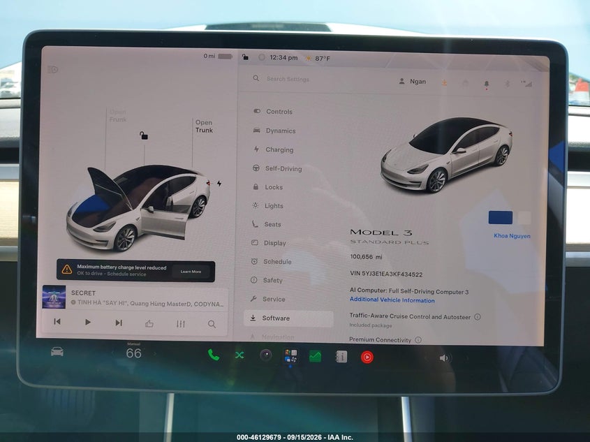2019 TESLA MODEL 3 auction photo 7
