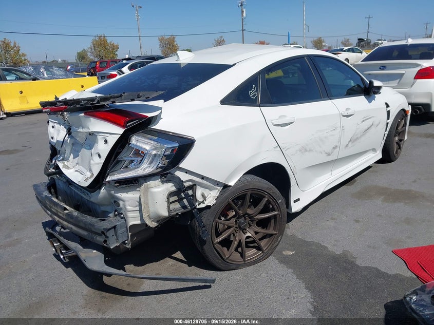 Vin: 2hgfc1e54kh706836, lot: 46629425, honda civic si 20194