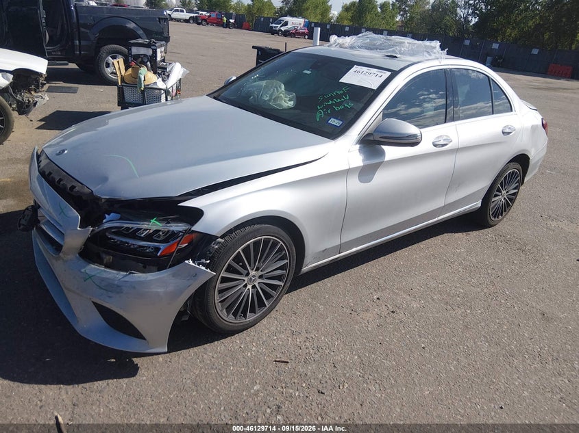 Vin: wddwf8db2lr560661, lot: 46629434, mercedes-benz c 300 20202