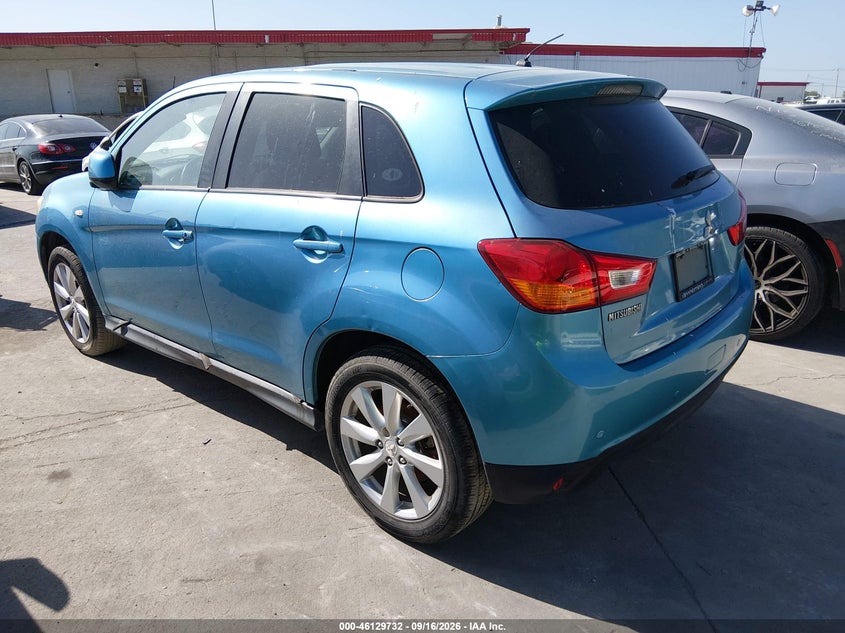 Vin: 4a4ap3au7ee009980, lot: 46629452, mitsubishi outlander sport es 20143