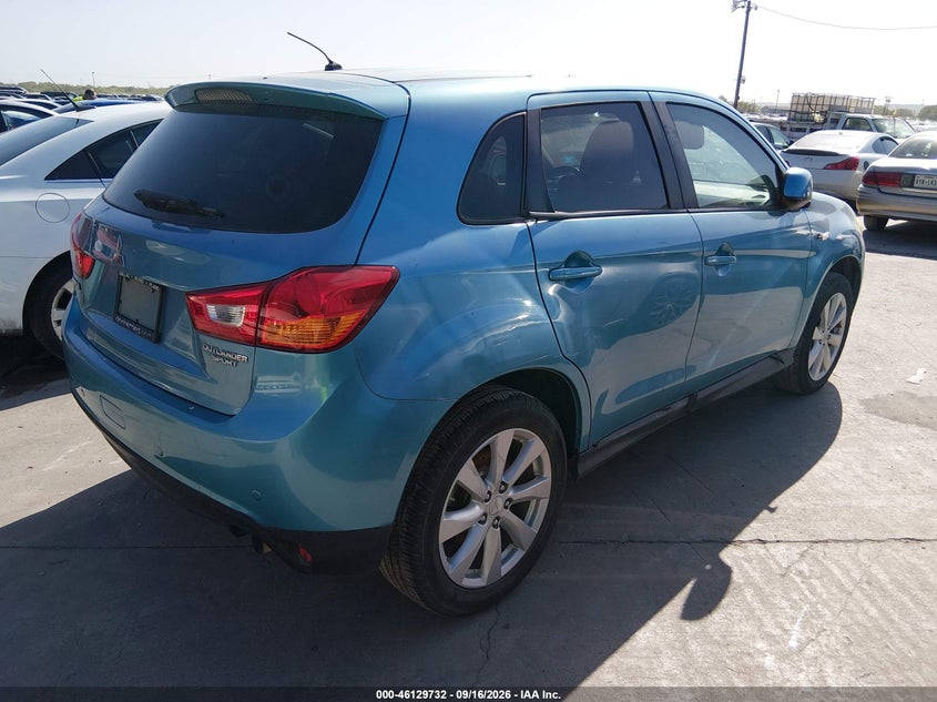 Vin: 4a4ap3au7ee009980, lot: 46629452, mitsubishi outlander sport es 20144