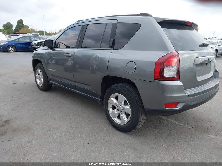 Vin: 1c4njcba1ed513283, lot: 46629453, jeep compass sport 20143