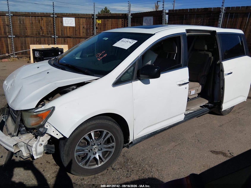 Vin: 5fnrl5h69db046194, lot: 46629462, honda odyssey ex-l 20132