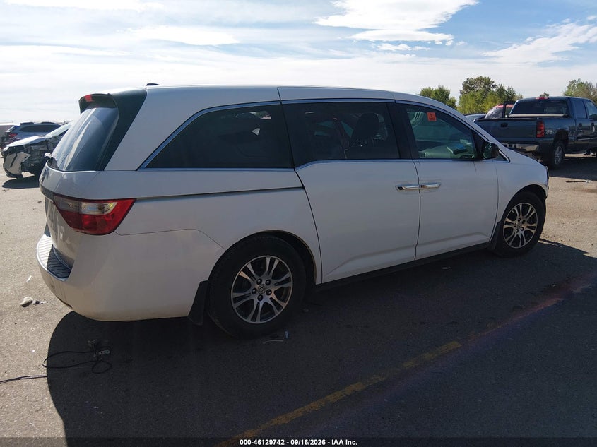 Vin: 5fnrl5h69db046194, lot: 46629462, honda odyssey ex-l 20134