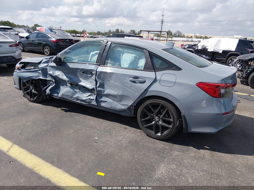 Vin: 2hgfe2f51rh532801, lot: 46629469, honda civic sport 20243