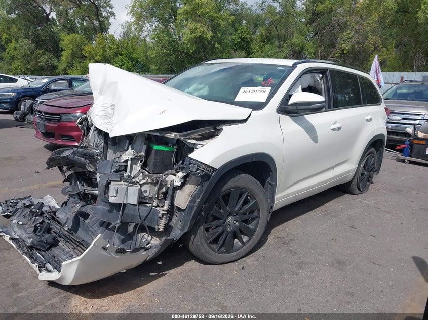 Vin: 5tdjzrfh6hs513984, lot: 46629478, toyota highlander se 20172