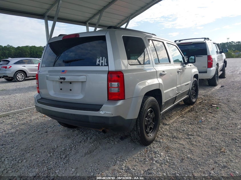 Vin: 1c4njpba8dd129930, lot: 46629485, jeep patriot sport 20134