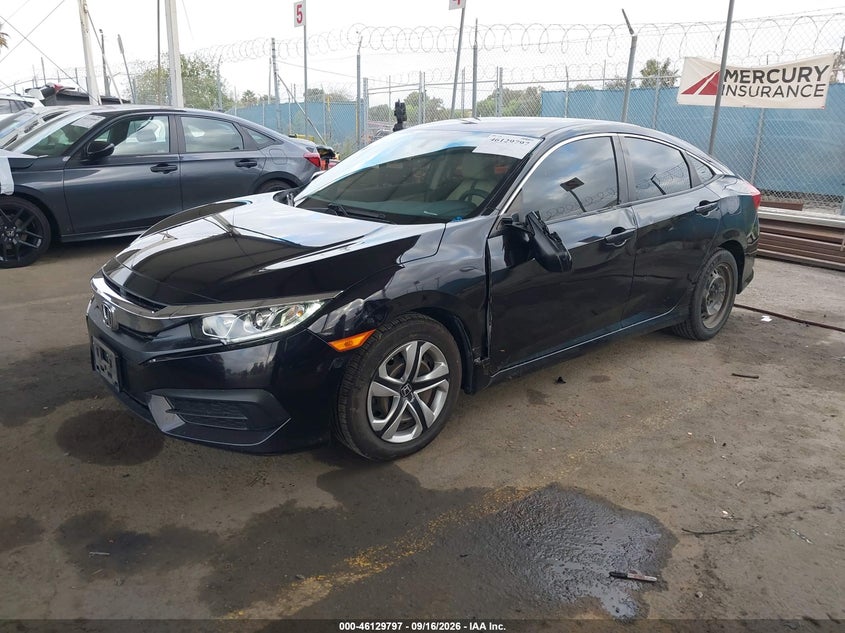 Vin: 19xfc2f58ge235831, lot: 46629517, honda civic lx 20162