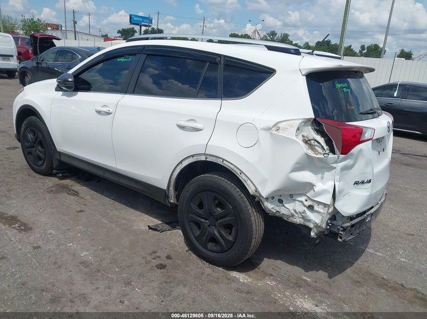 Vin: jtmzfrevxfd046094, lot: 46629525, toyota rav4 le 20153