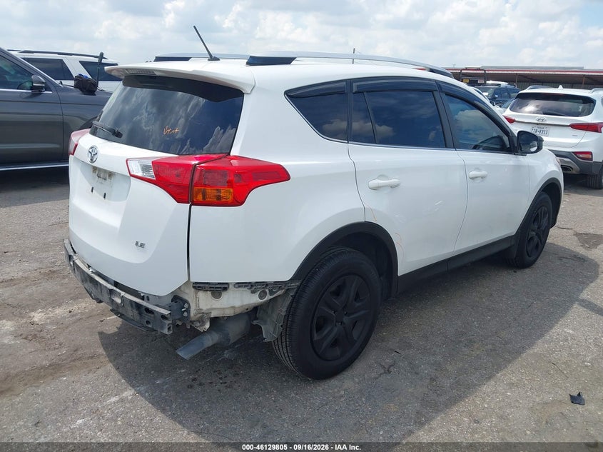 Vin: jtmzfrevxfd046094, lot: 46629525, toyota rav4 le 20154