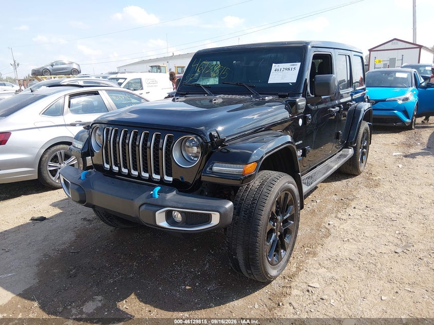 Vin: 1c4jjxp65pw556610, lot: 46629535, jeep wrangler 4xe sahara 4x4 20232
